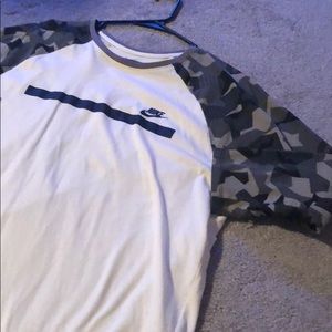 Nike Shirts - Mens Nike Camo Baseball Shirt Nike Shirts - Mens Nike Camo Baseball Shirt